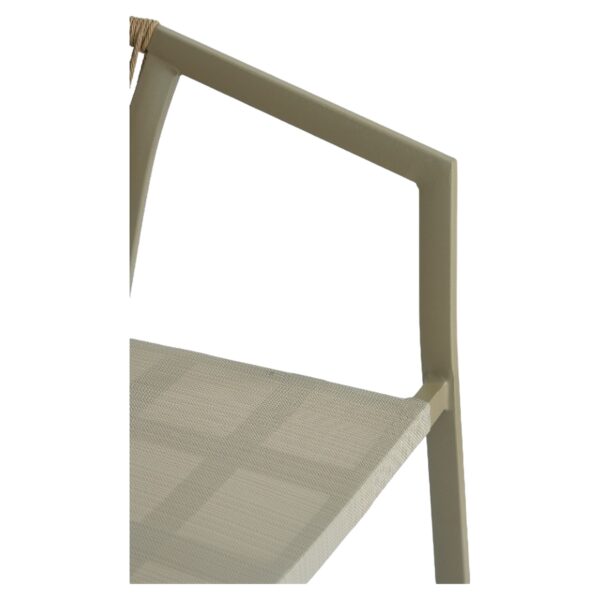 Πολυθρόνα Κήπου ArteLibre FIJI Μπεζ/Φυσικό Αλουμίνιο/Rattan 56x60x78cm