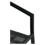 Σκαμπό Bar ArteLibre SANTORINI Μαύρο/Φυσικό Αλουμίνιο/Rattan 55x56x99cm