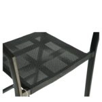 Σκαμπό Bar ArteLibre SANTORINI Μαύρο/Φυσικό Αλουμίνιο/Rattan 55x56x99cm