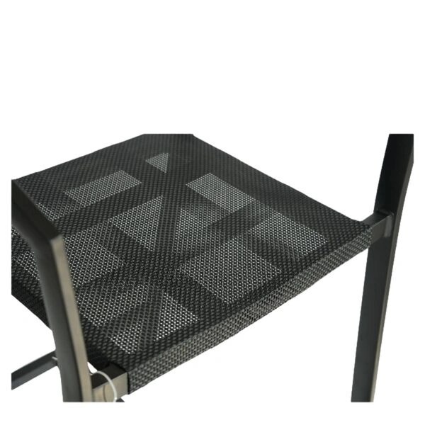 Σκαμπό Bar ArteLibre SANTORINI Μαύρο/Φυσικό Αλουμίνιο/Rattan 55x56x99cm