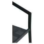 Σκαμπό Bar ArteLibre SANTORINI Ανθρακί/Φυσικό Αλουμίνιο/Rattan 55x56x99cm