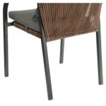 Πολυθρόνα Κήπου ArteLibre CURACAO Μαύρο/Φυσικό Αλουμίνιο/Rattan 57x60x84cm