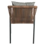 Πολυθρόνα Κήπου ArteLibre CURACAO Μαύρο/Φυσικό Αλουμίνιο/Rattan 57x60x84cm