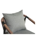 Πολυθρόνα Κήπου ArteLibre CURACAO Μαύρο/Φυσικό Αλουμίνιο/Rattan 57x60x84cm