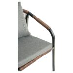 Πολυθρόνα Κήπου ArteLibre CURACAO Μαύρο/Φυσικό Αλουμίνιο/Rattan 57x60x84cm