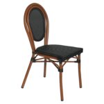 Καρέκλα Κήπου ArteLibre TULUM Καφέ/Ανθρακί Αλουμίνιο/Rattan 44x56x90cm