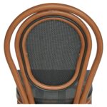 Καρέκλα Κήπου ArteLibre TULUM Καφέ/Ανθρακί Αλουμίνιο/Rattan 44x56x90cm