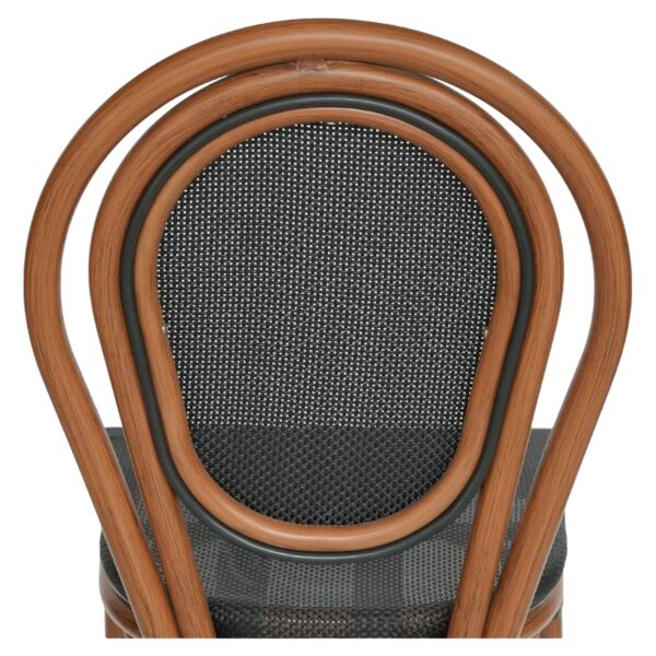 Καρέκλα Κήπου ArteLibre TULUM Καφέ/Ανθρακί Αλουμίνιο/Rattan 44x56x90cm