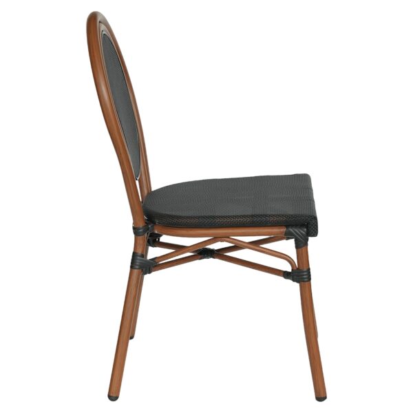 Καρέκλα Κήπου ArteLibre TULUM Καφέ/Ανθρακί Αλουμίνιο/Rattan 44x56x90cm