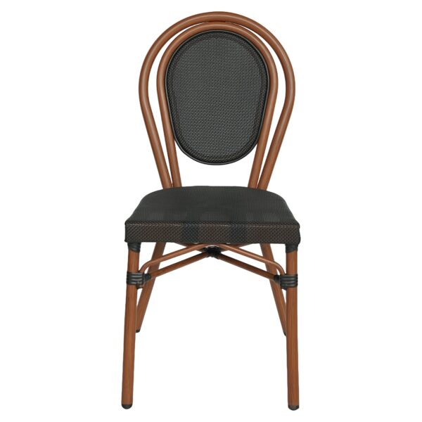 Καρέκλα Κήπου ArteLibre TULUM Καφέ/Ανθρακί Αλουμίνιο/Rattan 44x56x90cm