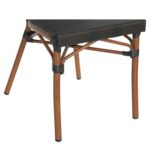 Καρέκλα Κήπου ArteLibre TULUM Καφέ/Ανθρακί Αλουμίνιο/Rattan 44x56x90cm