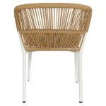 Καρέκλα Κήπου ArteLibre RIVIERA Λευκό/Φυσικό Αλουμίνιο/Rattan 57x61x79cm