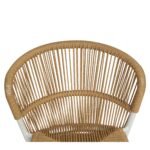 Καρέκλα Κήπου ArteLibre RIVIERA Λευκό/Φυσικό Αλουμίνιο/Rattan 57x61x79cm