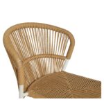 Καρέκλα Κήπου ArteLibre RIVIERA Λευκό/Φυσικό Αλουμίνιο/Rattan 57x61x79cm