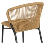 Καρέκλα Κήπου ArteLibre RIVIERA Μαύρο/Φυσικό Αλουμίνιο/Rattan 57x61x79cm