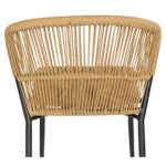 Καρέκλα Κήπου ArteLibre RIVIERA Μαύρο/Φυσικό Αλουμίνιο/Rattan 57x61x79cm