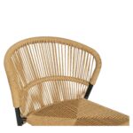 Καρέκλα Κήπου ArteLibre RIVIERA Μαύρο/Φυσικό Αλουμίνιο/Rattan 57x61x79cm