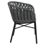 Πολυθρόνα Κήπου ArteLibre LANGKAWI Μαύρο/Ανθρακί Αλουμίνιο/Rattan 57x56x78cm