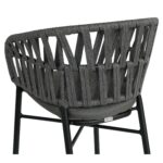 Πολυθρόνα Κήπου ArteLibre LANGKAWI Μαύρο/Ανθρακί Αλουμίνιο/Rattan 57x56x78cm