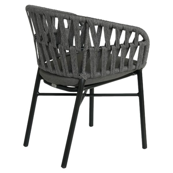 Πολυθρόνα Κήπου ArteLibre LANGKAWI Μαύρο/Ανθρακί Αλουμίνιο/Rattan 57x56x78cm