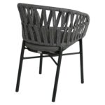 Πολυθρόνα Κήπου ArteLibre LANGKAWI Μαύρο/Ανθρακί Αλουμίνιο/Rattan 57x56x78cm