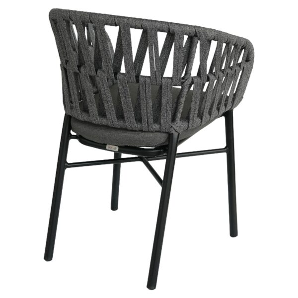 Πολυθρόνα Κήπου ArteLibre LANGKAWI Μαύρο/Ανθρακί Αλουμίνιο/Rattan 57x56x78cm