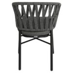 Πολυθρόνα Κήπου ArteLibre LANGKAWI Μαύρο/Ανθρακί Αλουμίνιο/Rattan 57x56x78cm