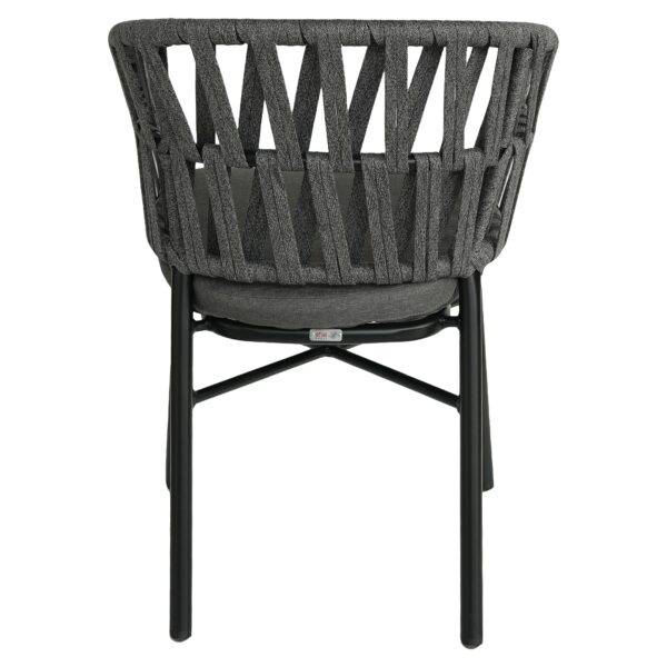 Πολυθρόνα Κήπου ArteLibre LANGKAWI Μαύρο/Ανθρακί Αλουμίνιο/Rattan 57x56x78cm