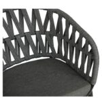 Πολυθρόνα Κήπου ArteLibre LANGKAWI Μαύρο/Ανθρακί Αλουμίνιο/Rattan 57x56x78cm