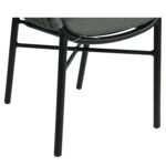 Πολυθρόνα Κήπου ArteLibre LANGKAWI Μαύρο/Ανθρακί Αλουμίνιο/Rattan 57x56x78cm