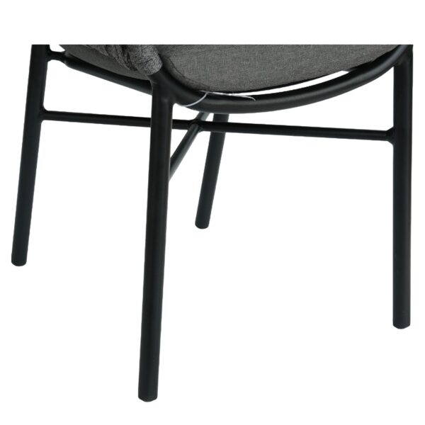 Πολυθρόνα Κήπου ArteLibre LANGKAWI Μαύρο/Ανθρακί Αλουμίνιο/Rattan 57x56x78cm