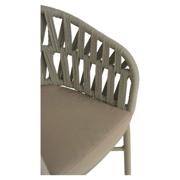 Πολυθρόνα Κήπου ArteLibre LANGKAWI Μπεζ Αλουμίνιο/Rattan 57x56x78cm