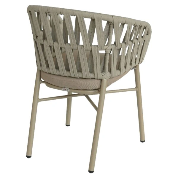 Πολυθρόνα Κήπου ArteLibre LANGKAWI Μπεζ Αλουμίνιο/Rattan 57x56x78cm