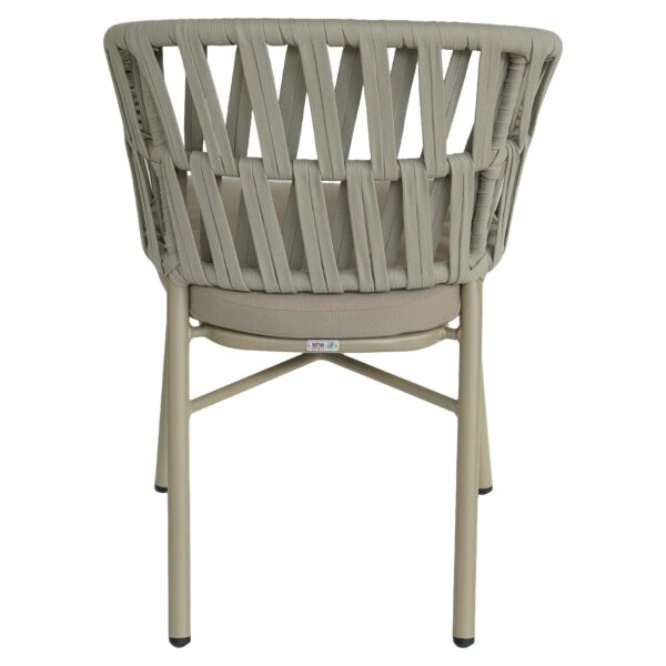 Πολυθρόνα Κήπου ArteLibre LANGKAWI Μπεζ Αλουμίνιο/Rattan 57x56x78cm