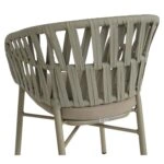 Πολυθρόνα Κήπου ArteLibre LANGKAWI Μπεζ Αλουμίνιο/Rattan 57x56x78cm
