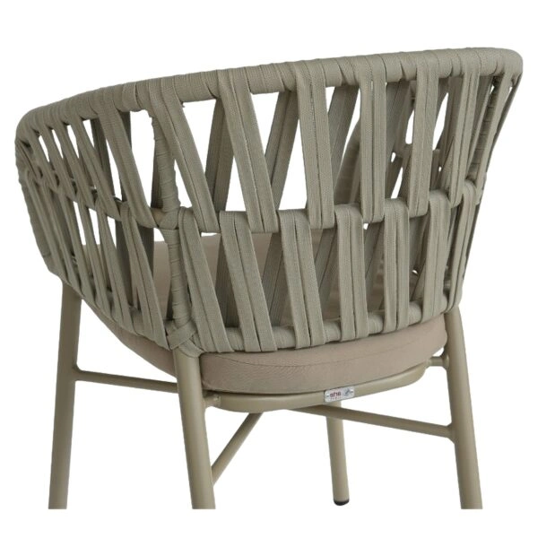Πολυθρόνα Κήπου ArteLibre LANGKAWI Μπεζ Αλουμίνιο/Rattan 57x56x78cm