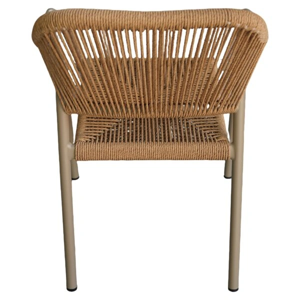 Πολυθρόνα Κήπου ArteLibre MOOREA Μπεζ/Φυσικό Αλουμίνιο/Rattan 58x56x79cm