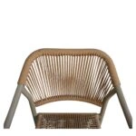Πολυθρόνα Κήπου ArteLibre MOOREA Μπεζ/Φυσικό Αλουμίνιο/Rattan 58x56x79cm