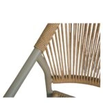 Πολυθρόνα Κήπου ArteLibre MOOREA Μπεζ/Φυσικό Αλουμίνιο/Rattan 58x56x79cm