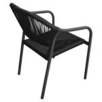 Πολυθρόνα Κήπου ArteLibre MOOREA Ανθρακί Αλουμίνιο/Rattan 58x56x79cm