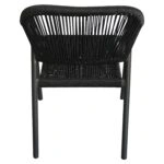 Πολυθρόνα Κήπου ArteLibre MOOREA Ανθρακί Αλουμίνιο/Rattan 58x56x79cm