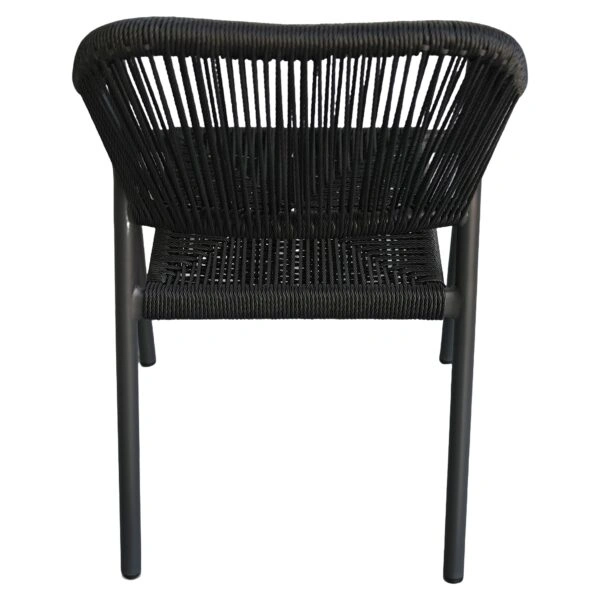 Πολυθρόνα Κήπου ArteLibre MOOREA Ανθρακί Αλουμίνιο/Rattan 58x56x79cm