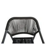 Πολυθρόνα Κήπου ArteLibre MOOREA Ανθρακί Αλουμίνιο/Rattan 58x56x79cm