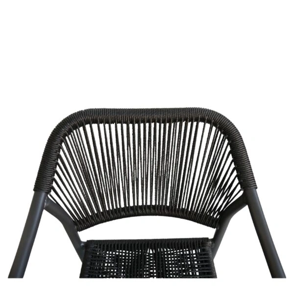 Πολυθρόνα Κήπου ArteLibre MOOREA Ανθρακί Αλουμίνιο/Rattan 58x56x79cm