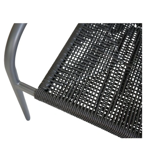 Πολυθρόνα Κήπου ArteLibre MOOREA Ανθρακί Αλουμίνιο/Rattan 58x56x79cm