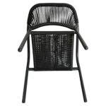 Πολυθρόνα Κήπου ArteLibre MOOREA Ανθρακί Αλουμίνιο/Rattan 58x56x79cm