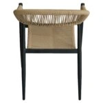 Πολυθρόνα Κήπου ArteLibre MALINDI Μαύρο/Φυσικό Αλουμίνιο/Rattan 56x56x78cm