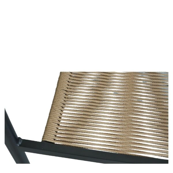 Πολυθρόνα Κήπου ArteLibre MALINDI Μαύρο/Φυσικό Αλουμίνιο/Rattan 56x56x78cm