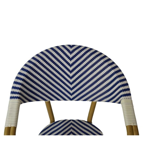 Πολυθρόνα Κήπου ArteLibre BIMINI Μπλε/Λευκό/Φυσικό Αλουμίνιο/Textilene 56x55x82cm