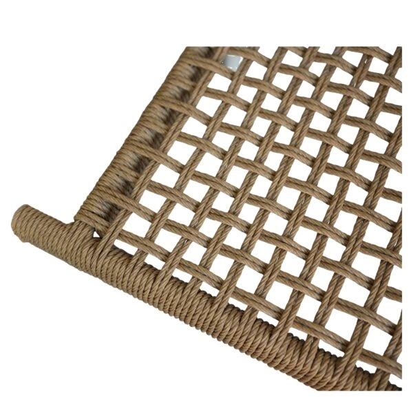 Πολυθρόνα Κήπου ArteLibre KINOSSA Λευκό/Φυσικό RATTAN Αλουμίνιο/Rattan 54x59x76cm